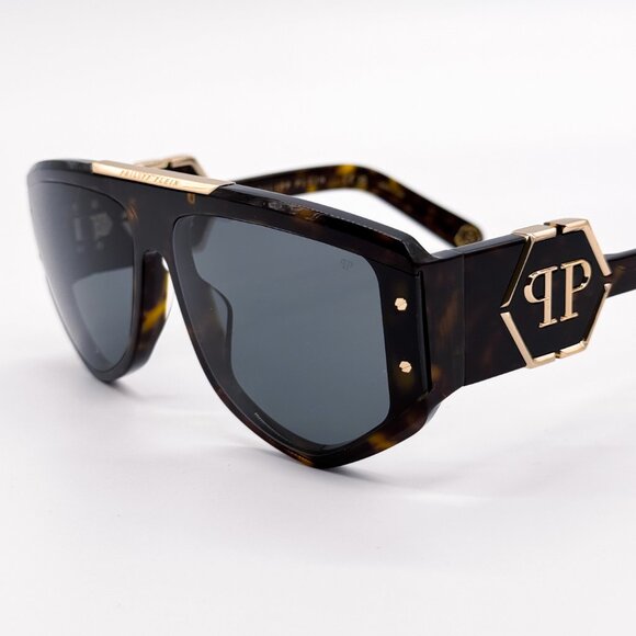 NEW PHILIPP PLEIN EGO SPP093M 0722 HAVANA UNISEX SUNGLASSES PHILIPP PLEIN - Picture 4 of 12